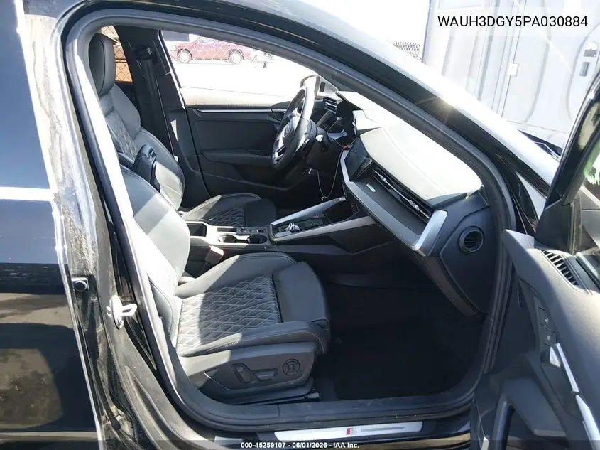 2023 Audi S3 Premium Plus Tfsi Quattro S Tronic VIN: WAUH3DGY5PA030884 Lot: 45259107