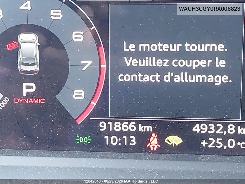 2024 Audi S3 2.0T Progressiv VIN: WAUH3CGY0RA008823 Lot: 12642043