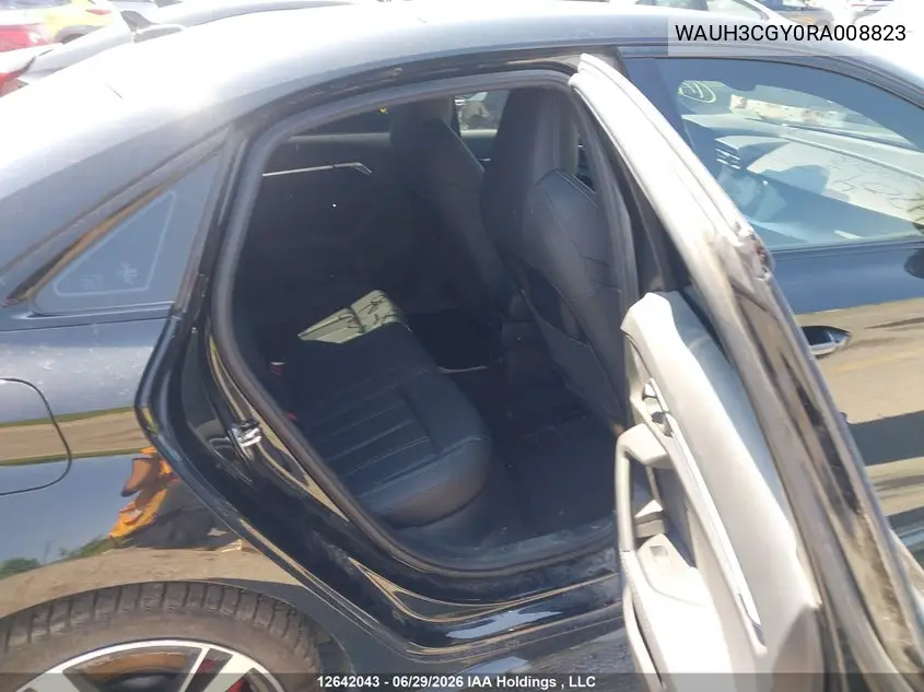2024 Audi S3 2.0T Progressiv VIN: WAUH3CGY0RA008823 Lot: 12642043