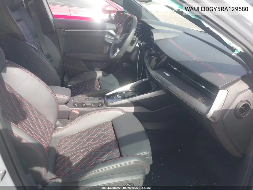 2024 Audi S3 Premium Plus Tfsi Quattro S Tronic VIN: WAUH3DGY5RA129580 Lot: 44988022