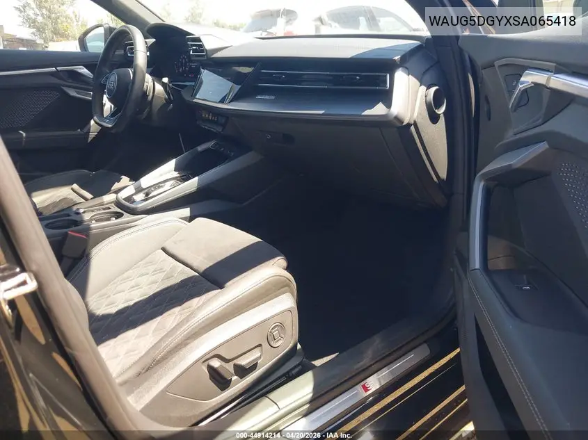 2025 Audi S3 Premium Tfsi Quattro S Tronic VIN: WAUG5DGYXSA065418 Lot: 44914214