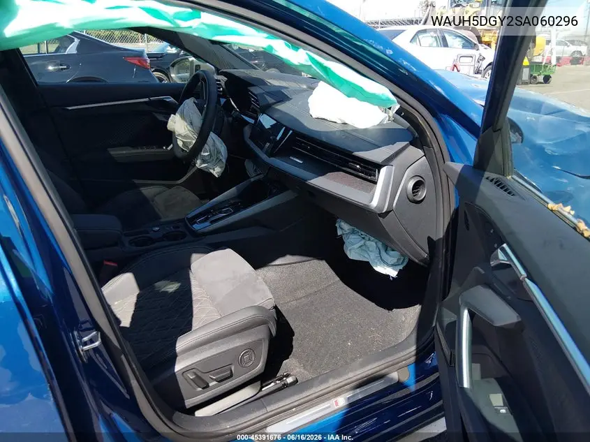 2025 Audi S3 Premium Plus Tfsi Quattro S Tronic VIN: WAUH5DGY2SA060296 Lot: 45391676