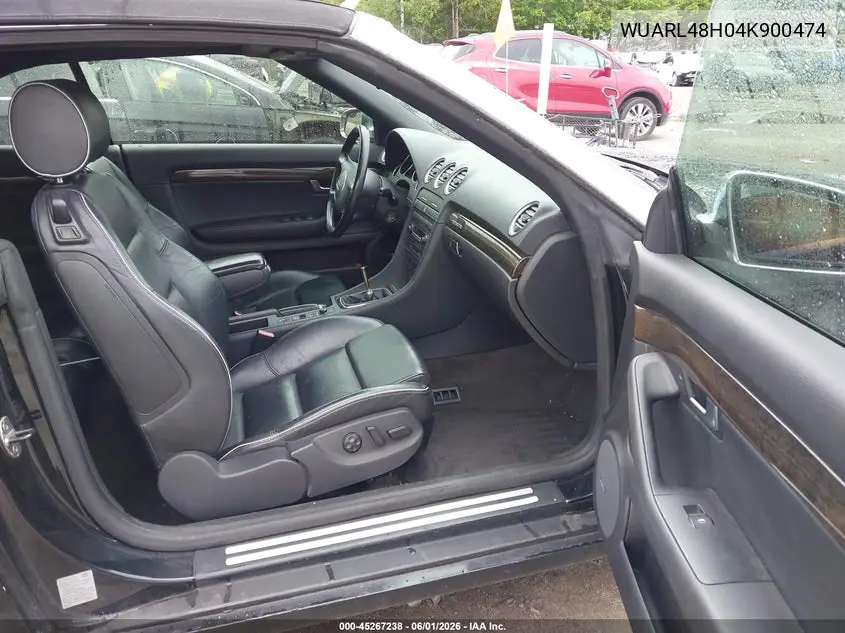 2004 Audi S4 VIN: WUARL48H04K900474 Lot: 45267238