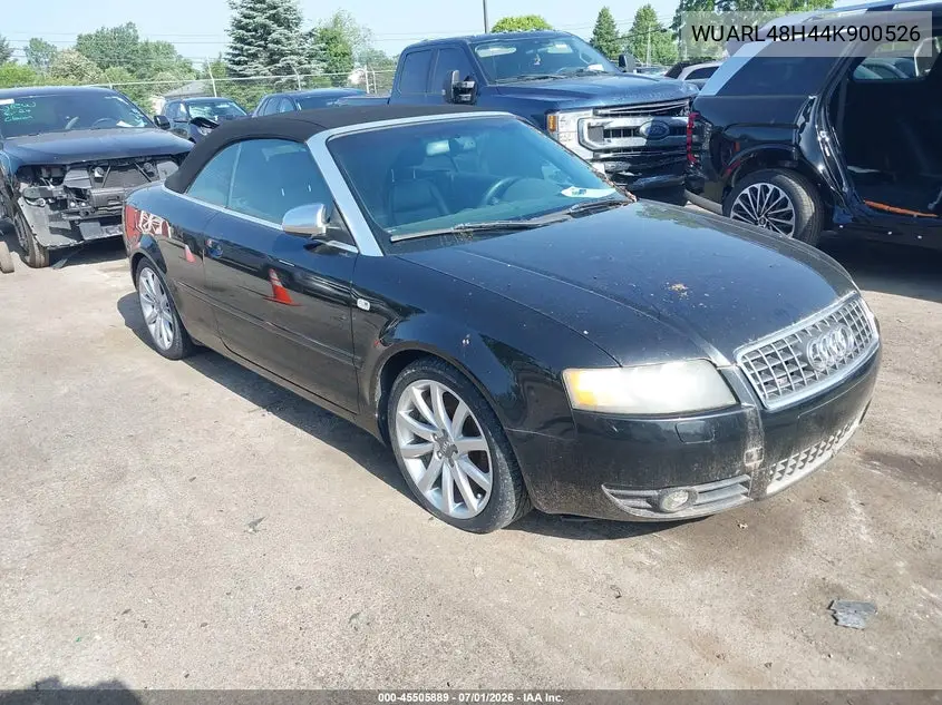 2004 Audi S4 VIN: WUARL48H44K900526 Lot: 45505889