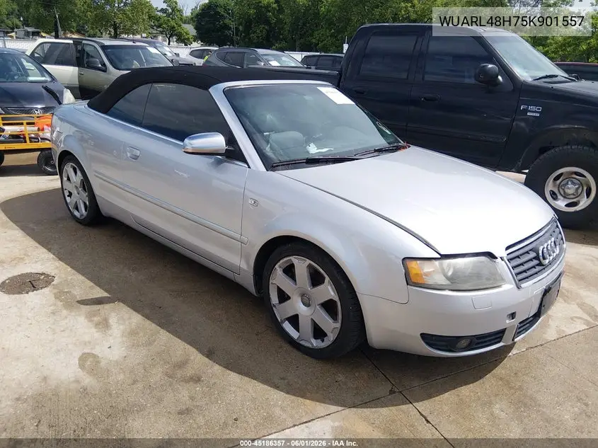 2005 Audi S4 VIN: WUARL48H75K901557 Lot: 45186357