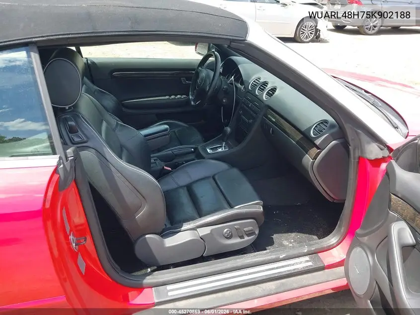 2005 Audi S4 VIN: WUARL48H75K902188 Lot: 45270869