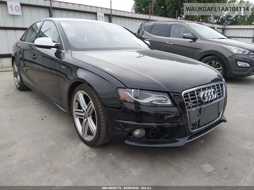 2010 Audi S4 3.0 Premium Plus VIN: WAUKGAFL1AA104114 Lot: 45035779