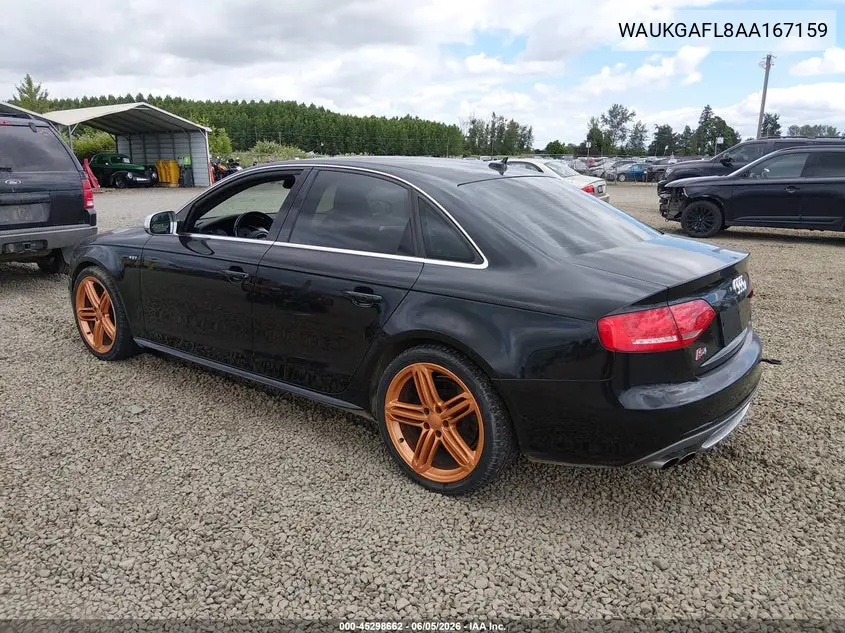 2010 Audi S4 3.0 Premium Plus VIN: WAUKGAFL8AA167159 Lot: 45298662