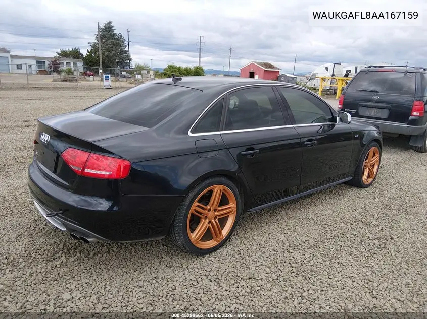 2010 Audi S4 3.0 Premium Plus VIN: WAUKGAFL8AA167159 Lot: 45298662