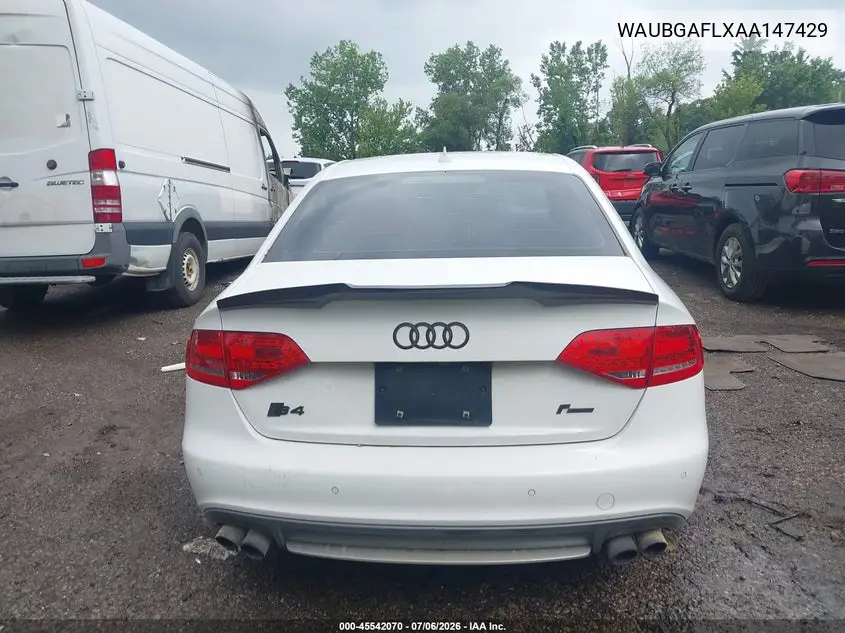 2010 Audi S4 3.0 Premium Plus VIN: WAUBGAFLXAA147429 Lot: 45542070
