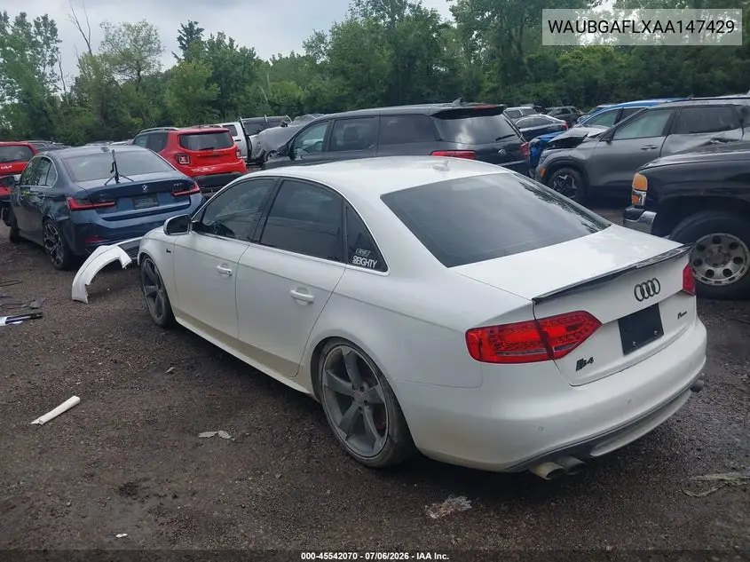 2010 Audi S4 3.0 Premium Plus VIN: WAUBGAFLXAA147429 Lot: 45542070