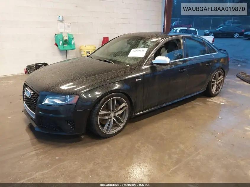 2010 Audi S4 3.0 Premium Plus VIN: WAUBGAFL8AA019870 Lot: 45604720