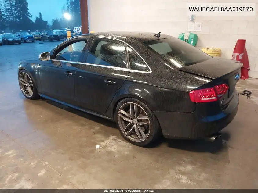 2010 Audi S4 3.0 Premium Plus VIN: WAUBGAFL8AA019870 Lot: 45604720