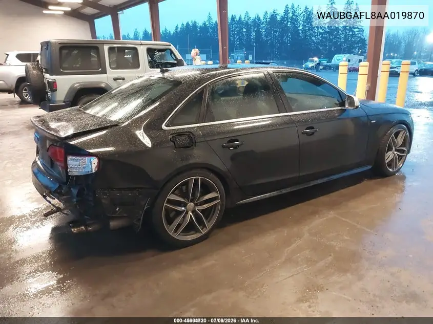 2010 Audi S4 3.0 Premium Plus VIN: WAUBGAFL8AA019870 Lot: 45604720