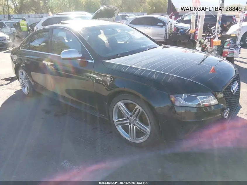 2011 Audi S4 3.0 Premium Plus VIN: WAUKGAFL1BA128849 Lot: 44835541