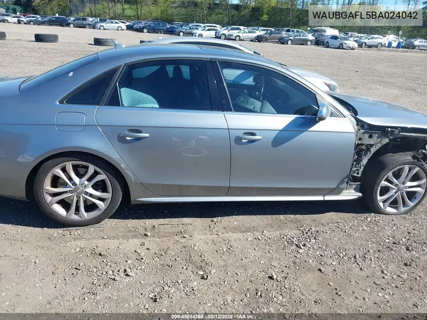 2011 Audi S4 3.0 Premium Plus VIN: WAUBGAFL5BA024042 Lot: 45084268