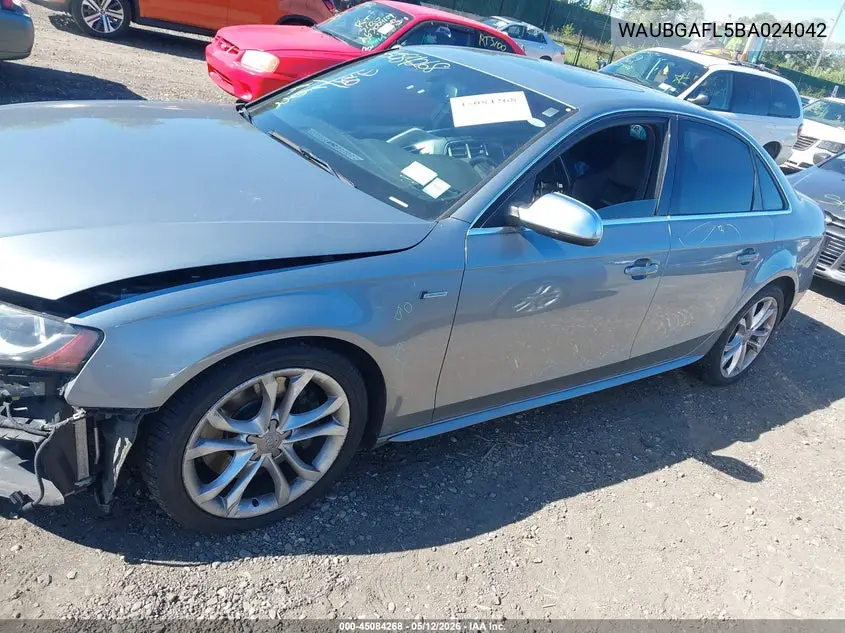 2011 Audi S4 3.0 Premium Plus VIN: WAUBGAFL5BA024042 Lot: 45084268