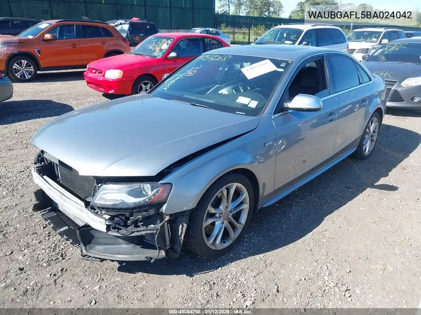 2011 Audi S4 3.0 Premium Plus VIN: WAUBGAFL5BA024042 Lot: 45084268