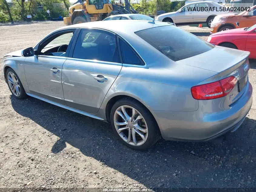 2011 Audi S4 3.0 Premium Plus VIN: WAUBGAFL5BA024042 Lot: 45084268