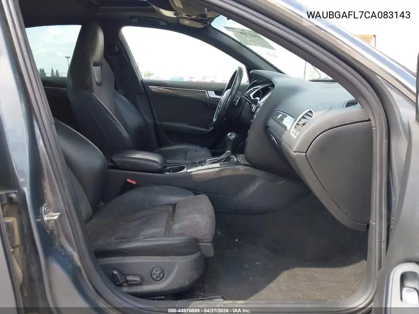 2012 Audi S4 3.0 Premium Plus VIN: WAUBGAFL7CA083143 Lot: 44970899