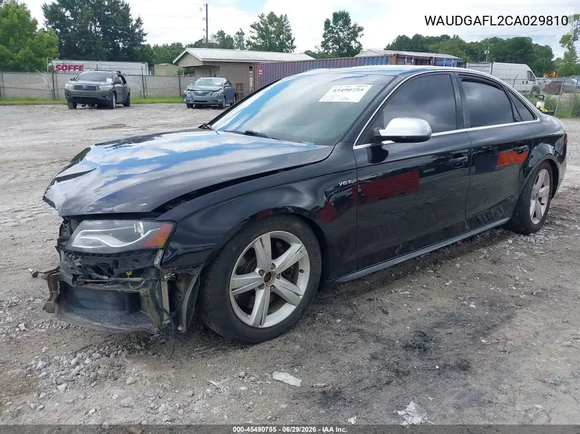 2012 Audi S4 Premium Plus VIN: WAUDGAFL2CA029810 Lot: 45490755