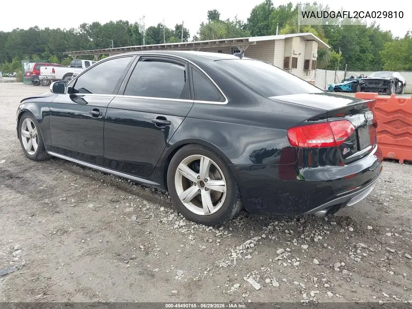2012 Audi S4 Premium Plus VIN: WAUDGAFL2CA029810 Lot: 45490755
