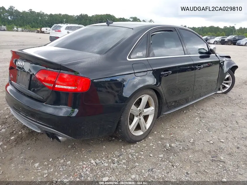 2012 Audi S4 Premium Plus VIN: WAUDGAFL2CA029810 Lot: 45490755