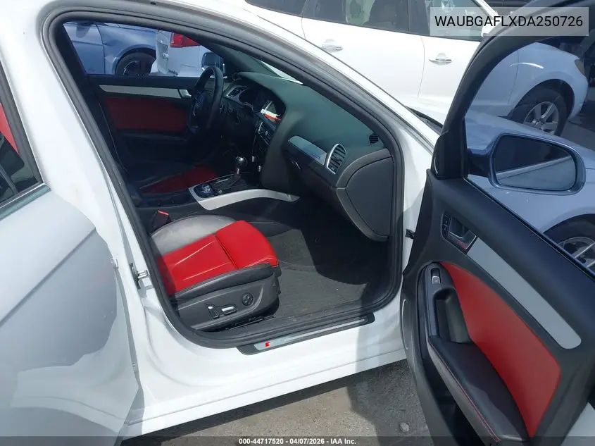 2013 Audi S4 3.0T Premium Plus VIN: WAUBGAFLXDA250726 Lot: 44717520
