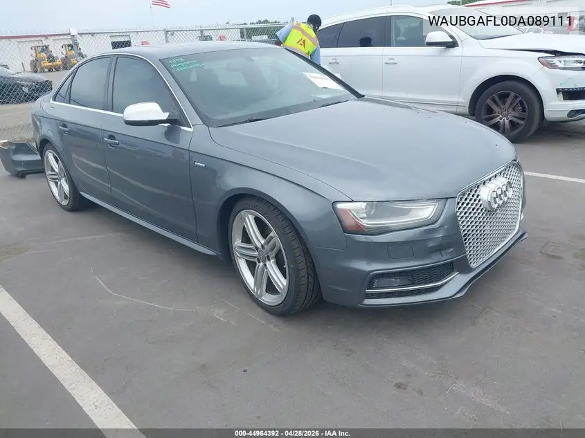 2013 Audi S4 3.0T Premium Plus VIN: WAUBGAFL0DA089111 Lot: 44964392