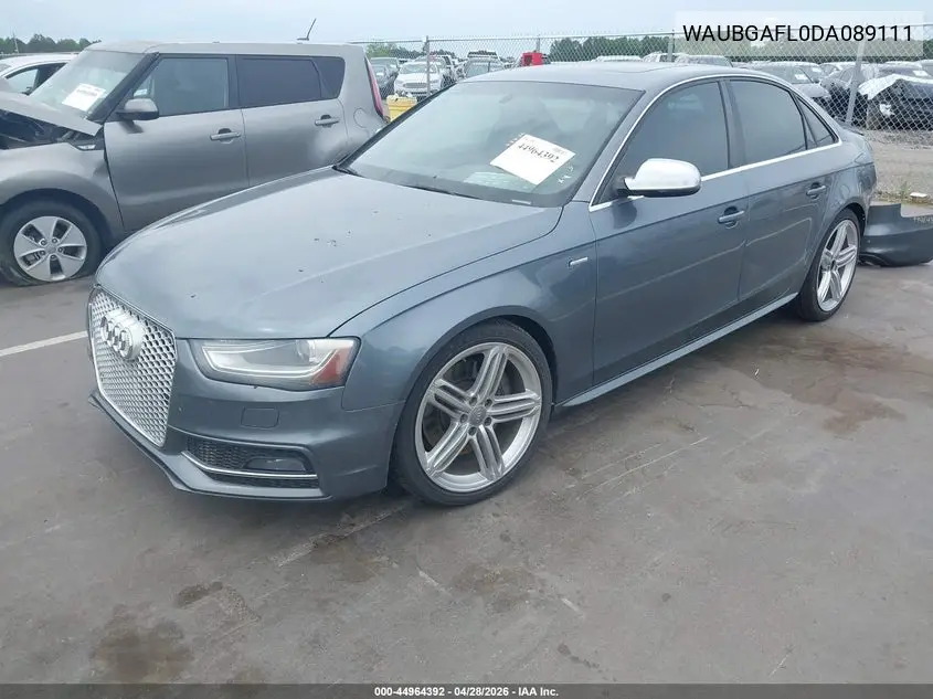 2013 Audi S4 3.0T Premium Plus VIN: WAUBGAFL0DA089111 Lot: 44964392