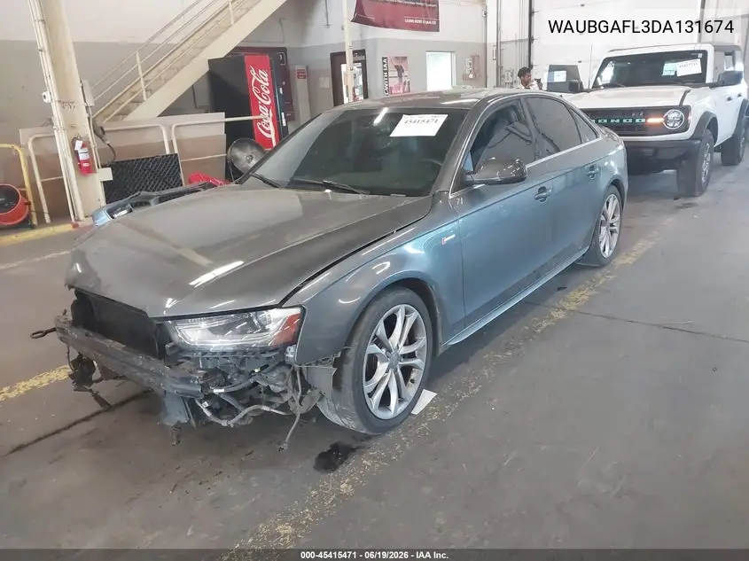 2013 Audi S4 3.0T Premium Plus VIN: WAUBGAFL3DA131674 Lot: 45415471