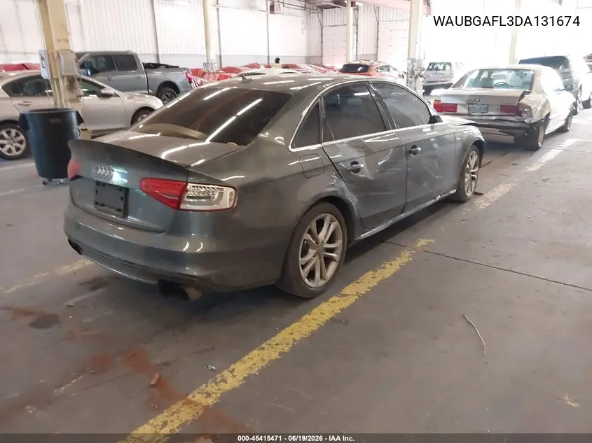 2013 Audi S4 3.0T Premium Plus VIN: WAUBGAFL3DA131674 Lot: 45415471
