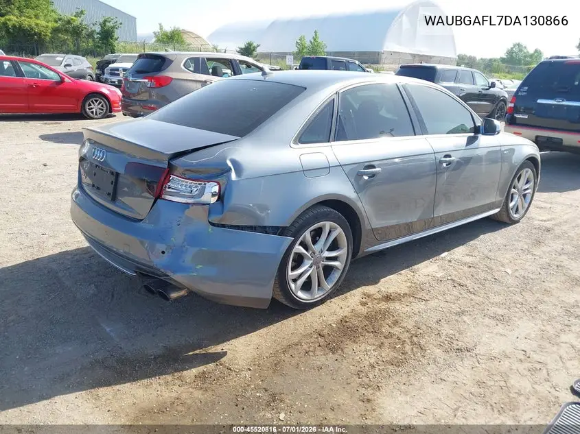 2013 Audi S4 3.0T Premium Plus VIN: WAUBGAFL7DA130866 Lot: 45520816