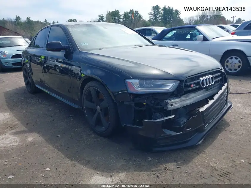 2014 Audi S4 3.0T Premium Plus VIN: WAUKGAFL9EA143538 Lot: 44781951