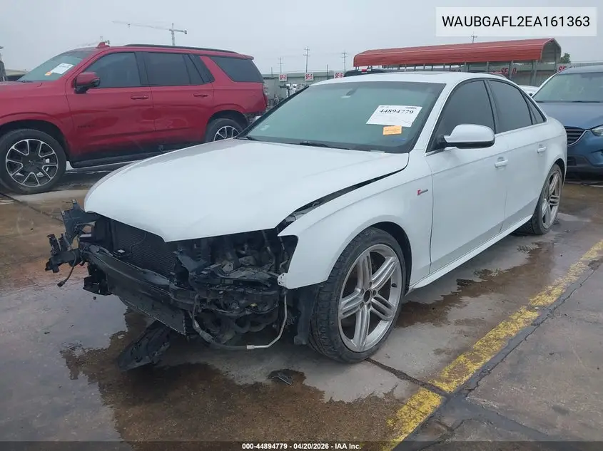 2014 Audi S4 3.0T Premium Plus VIN: WAUBGAFL2EA161363 Lot: 44894779
