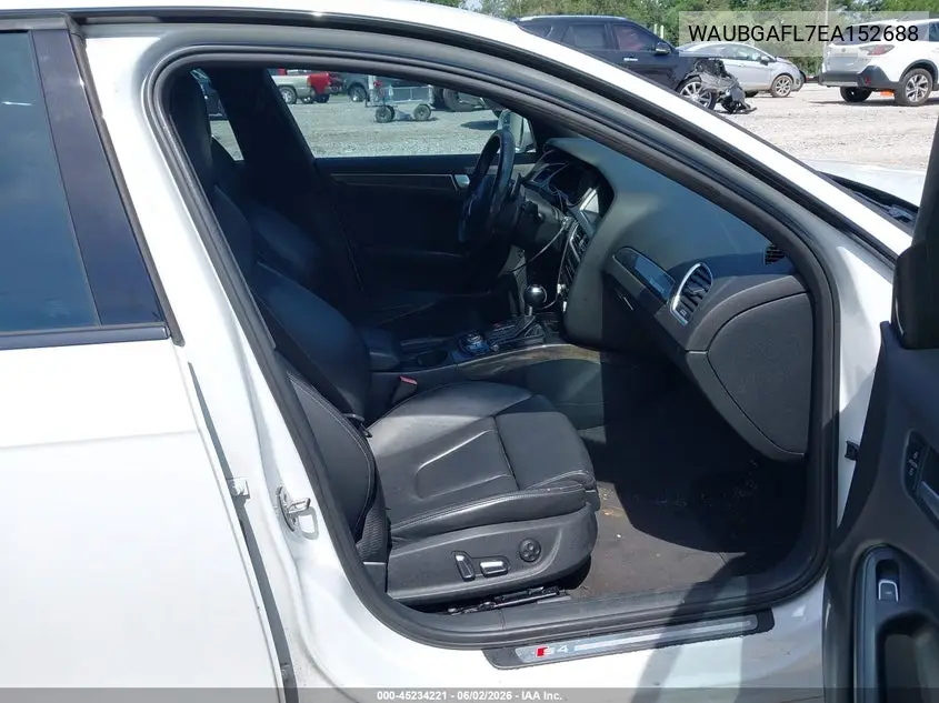 2014 Audi S4 3.0T Premium Plus VIN: WAUBGAFL7EA152688 Lot: 45234221