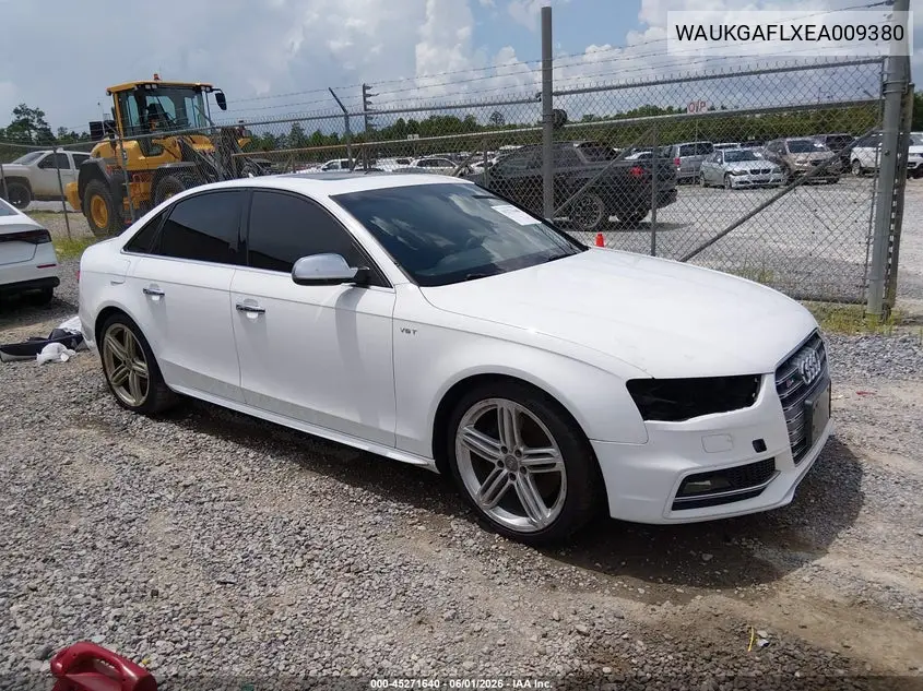 2014 Audi S4 3.0T Premium Plus VIN: WAUKGAFLXEA009380 Lot: 45271640