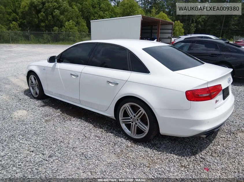 2014 Audi S4 3.0T Premium Plus VIN: WAUKGAFLXEA009380 Lot: 45271640