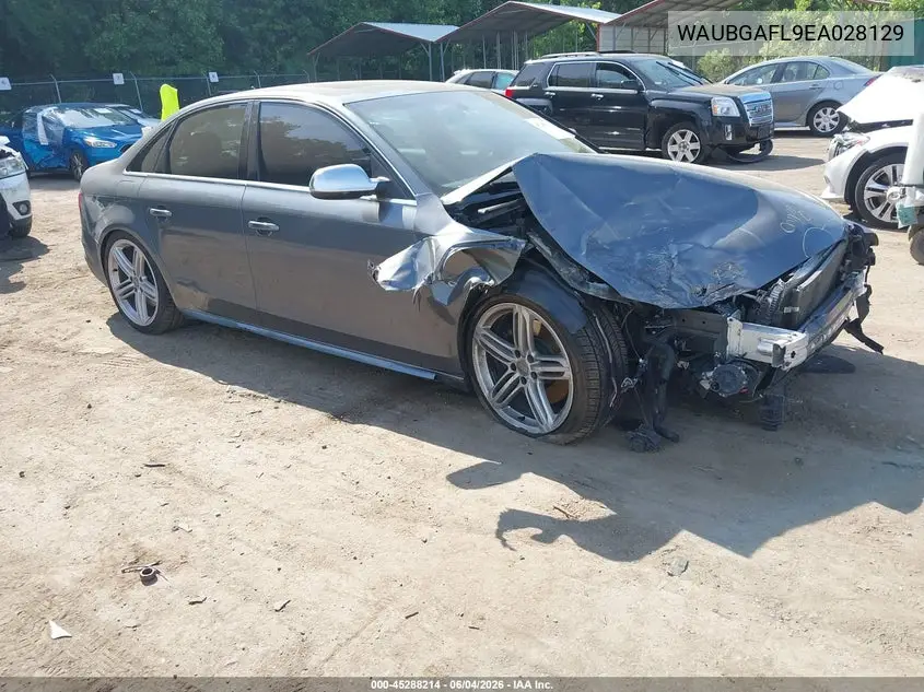 2014 Audi S4 3.0T Premium Plus VIN: WAUBGAFL9EA028129 Lot: 45288214