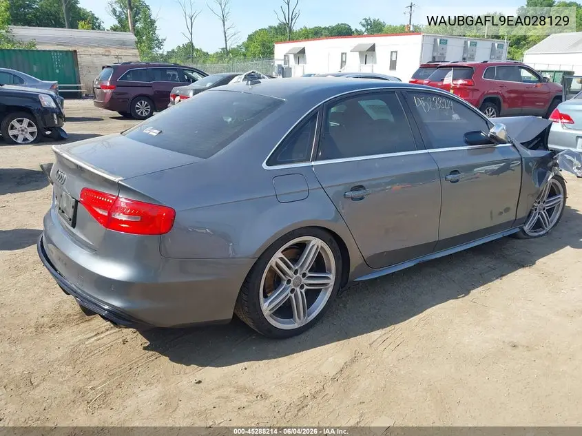 2014 Audi S4 3.0T Premium Plus VIN: WAUBGAFL9EA028129 Lot: 45288214