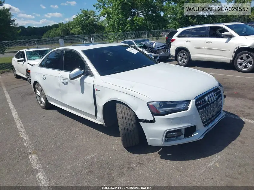 2014 Audi S4 3.0T Premium Plus VIN: WAUBGAFL2EA029557 Lot: 45578141