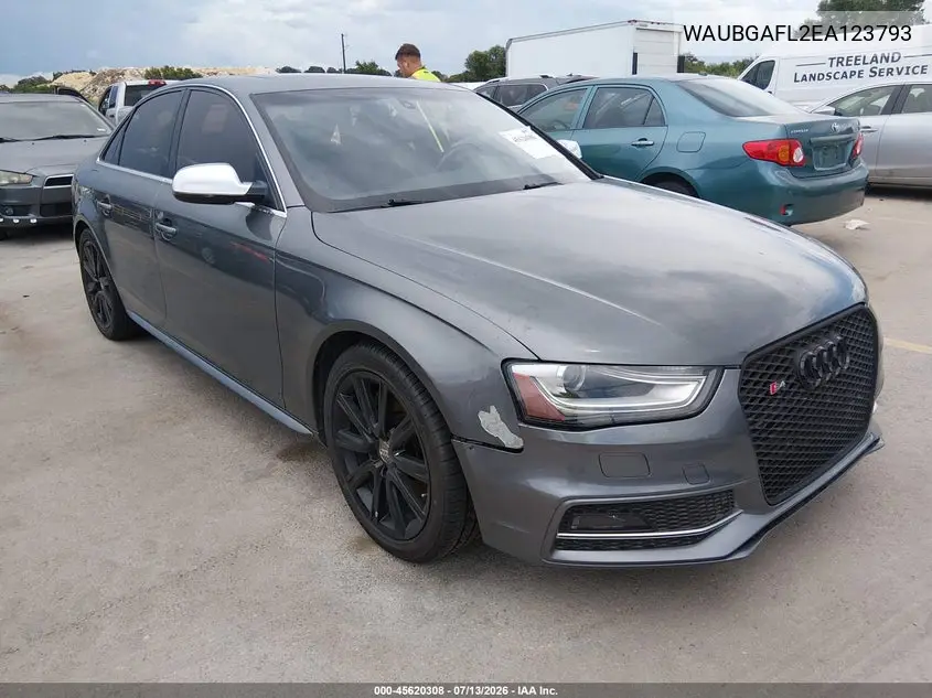 2014 Audi S4 3.0T Premium Plus VIN: WAUBGAFL2EA123793 Lot: 45620308