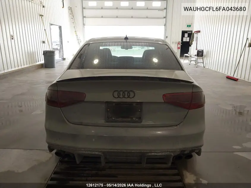 2015 Audi S4 3.0T Technik/3.0T Technik Plus VIN: WAUHGCFL6FA043680 Lot: 12612175
