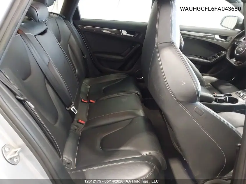 2015 Audi S4 3.0T Technik/3.0T Technik Plus VIN: WAUHGCFL6FA043680 Lot: 12612175