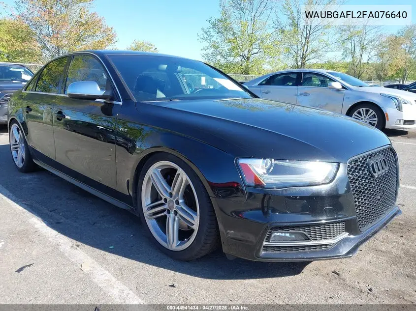 2015 Audi S4 3.0T Premium Plus VIN: WAUBGAFL2FA076640 Lot: 44941434