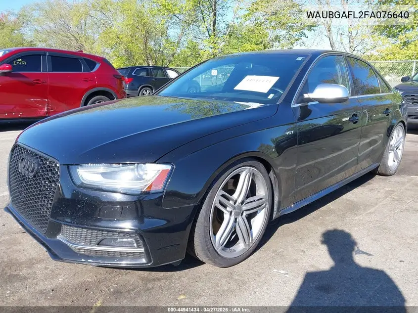 2015 Audi S4 3.0T Premium Plus VIN: WAUBGAFL2FA076640 Lot: 44941434