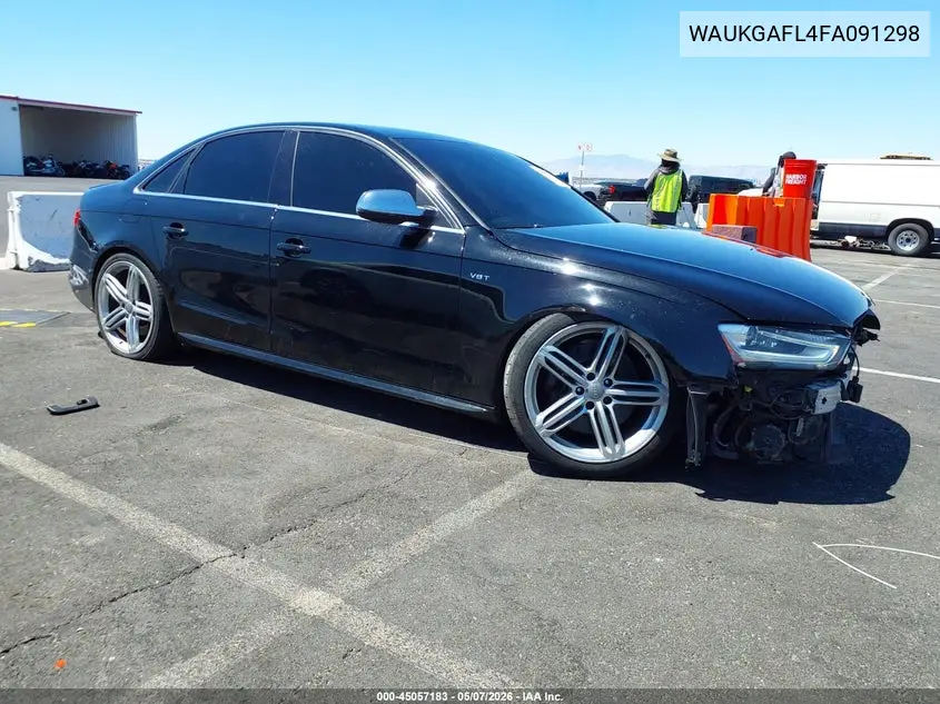 2015 Audi S4 3.0T Premium Plus VIN: WAUKGAFL4FA091298 Lot: 45057183