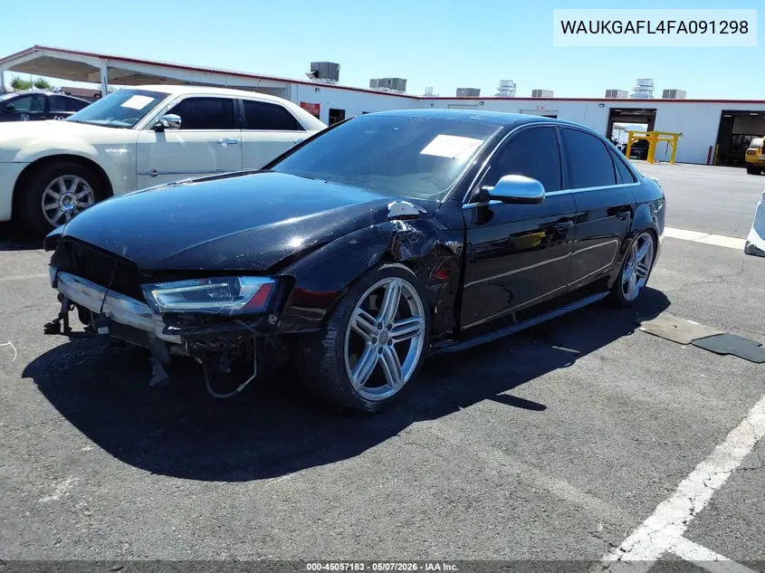 2015 Audi S4 3.0T Premium Plus VIN: WAUKGAFL4FA091298 Lot: 45057183