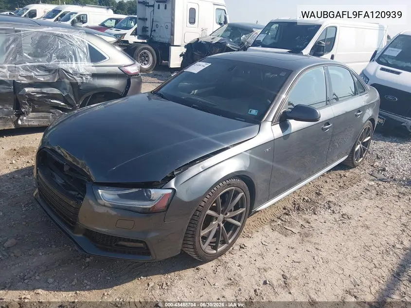 2015 Audi S4 3.0T Premium Plus VIN: WAUBGAFL9FA120939 Lot: 45488704