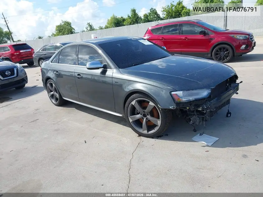 2015 Audi S4 3.0T Premium Plus VIN: WAUBGAFL1FA076791 Lot: 45559451